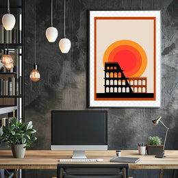 Iconic Architecture at Sunset Poster PosterGoat