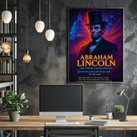 Abraham Lincoln Patriotic Historical or Presidential Poster PosterGoat
