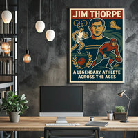 Celebrating a Sports Icon Jim Thorpe Poster
