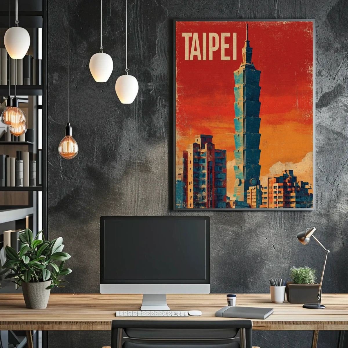 Taipei Skyline Poster