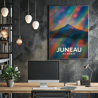 Juneau Alaska Harbor Glacier Photography Realism Poster