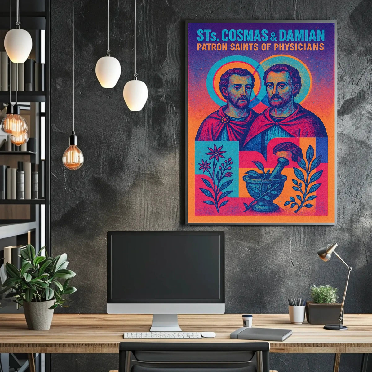 Sts. Cosmas Damian Patron Saints Of Poster