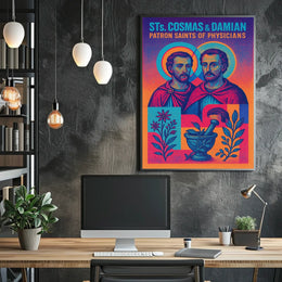 Sts. Cosmas Damian Patron Saints Of Poster