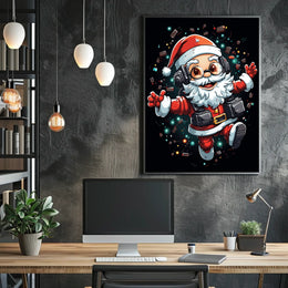 Tech-Savvy Santa Poster