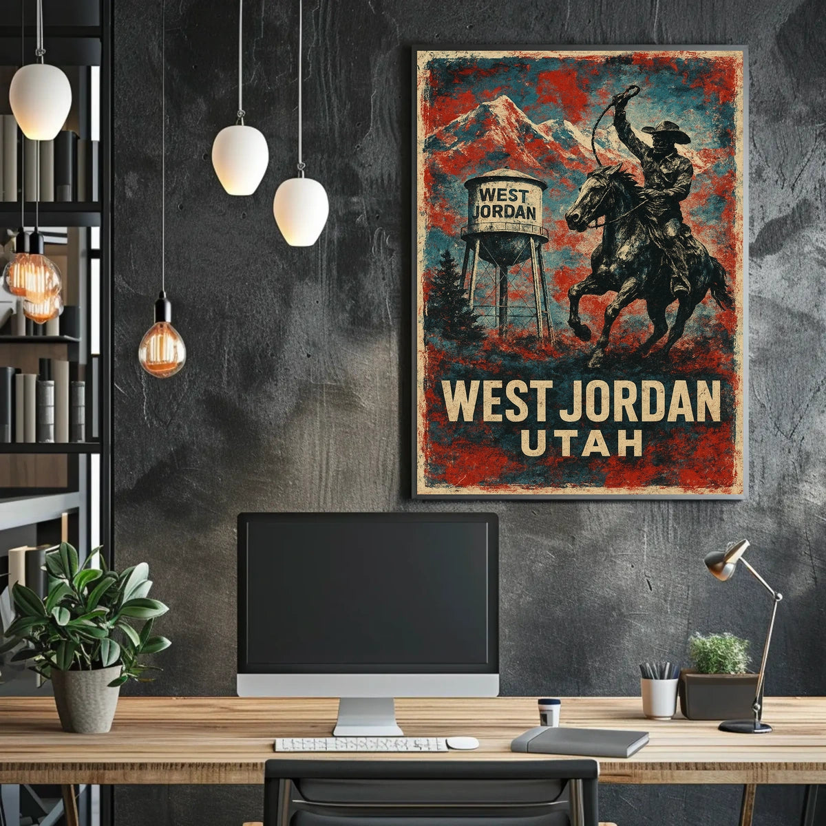West Jordan, Utah Cowboy Heritage Poster