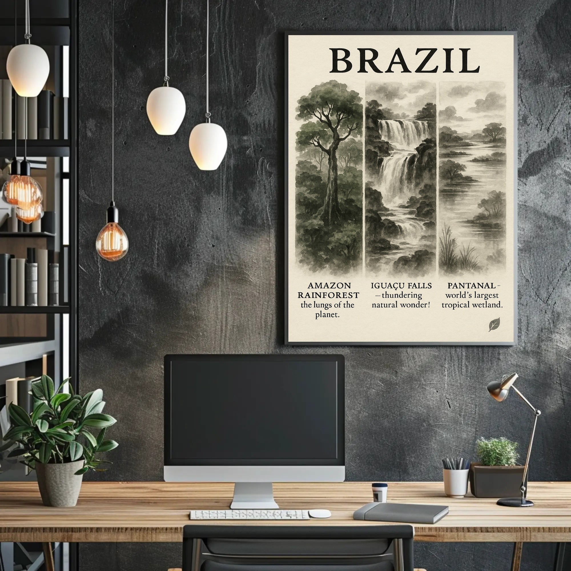 Wonders of Brazil Poster PosterGoat