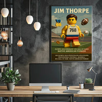 Jim Thorpe Legendary Athlete Poster