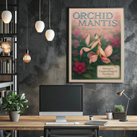 Orchid Mantis Elegance in Motion Poster