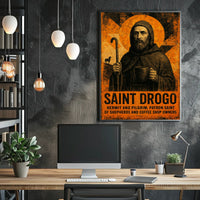 Saint Drogo Patron Saint Poster
