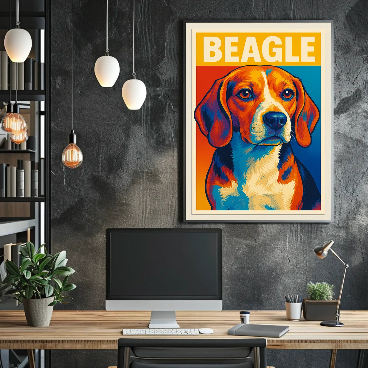 Beagle Portrait Poster