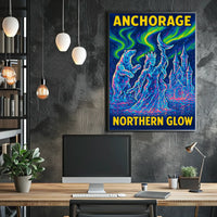 Anchorage Northern Glow Poster