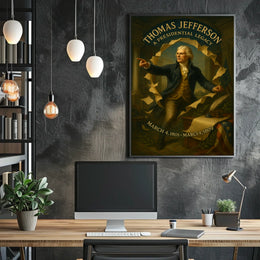 Influential American Leader Vintage Historical or Presidential Poster