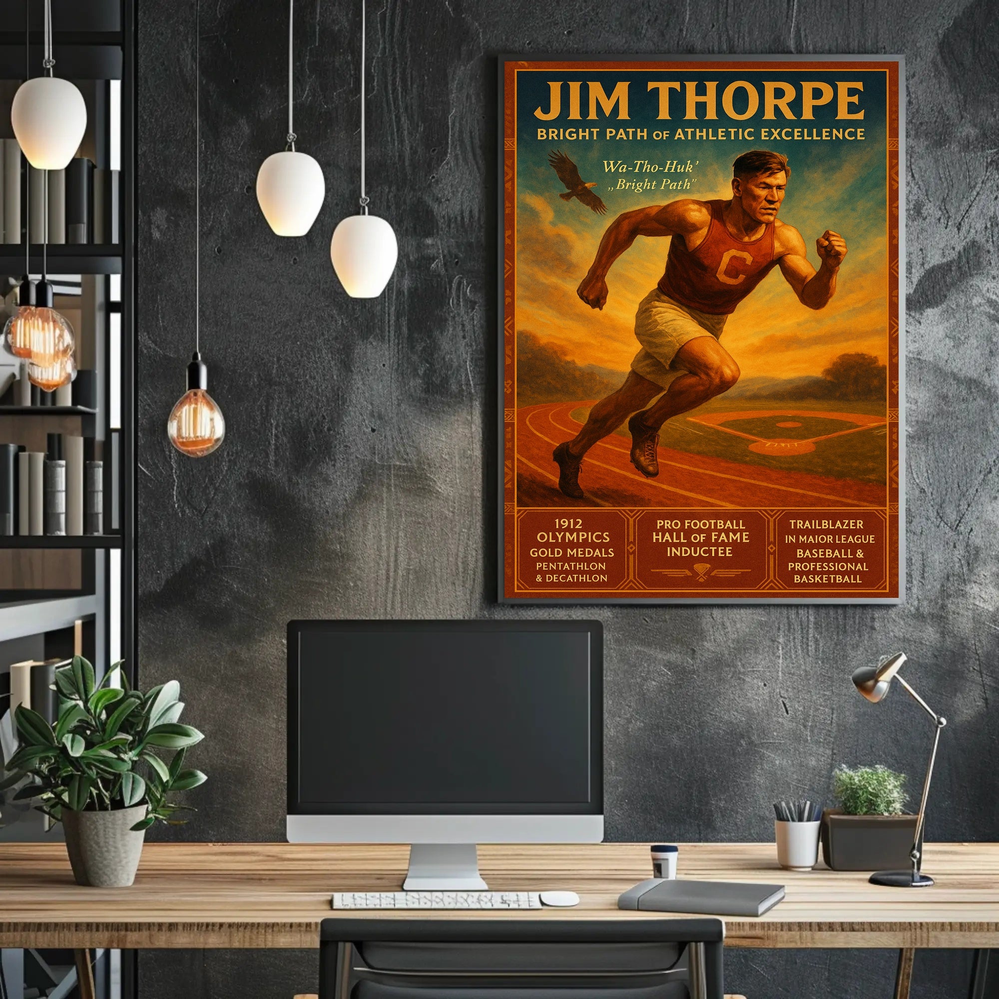 Jim Thorpe: Bright Path of Athletic Excellence Poster