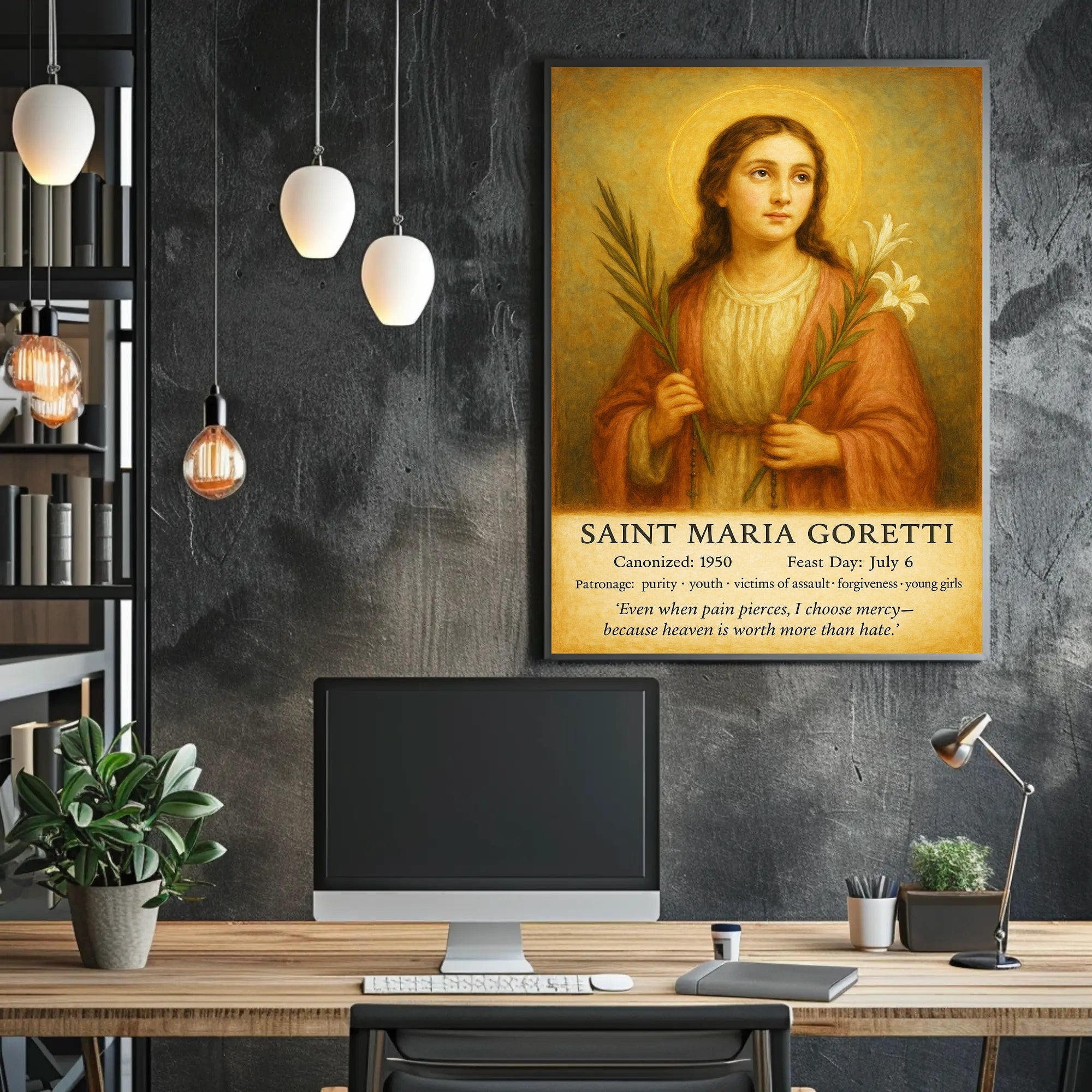 Saint Maria Goretti Poster PosterGoat