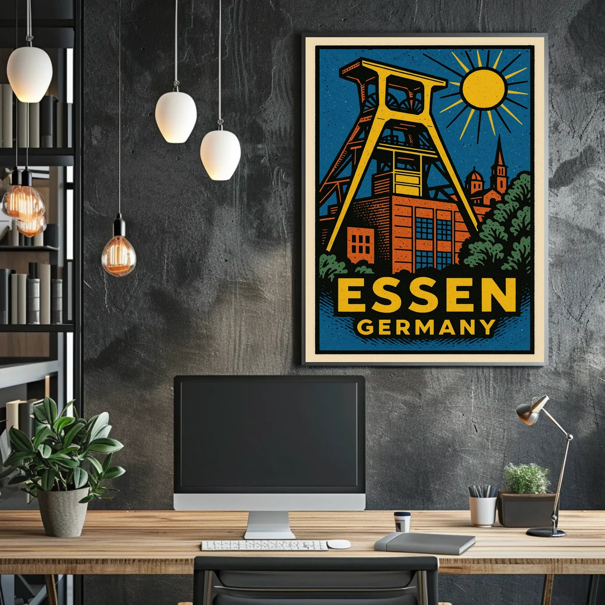 Essen, Germany Industrial Heritage Poster