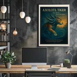 Axolotl Tiger The Myth of Land and Water Poster