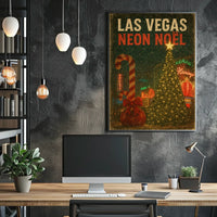 Las Vegas Neon Noël Poster