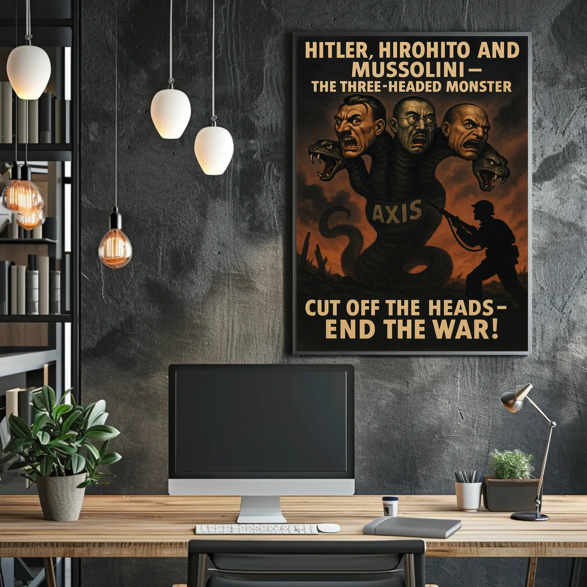 The Three-Headed Monster Axis Powers Poster
