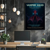 Vampire Squid Deep Sea Marvel Poster