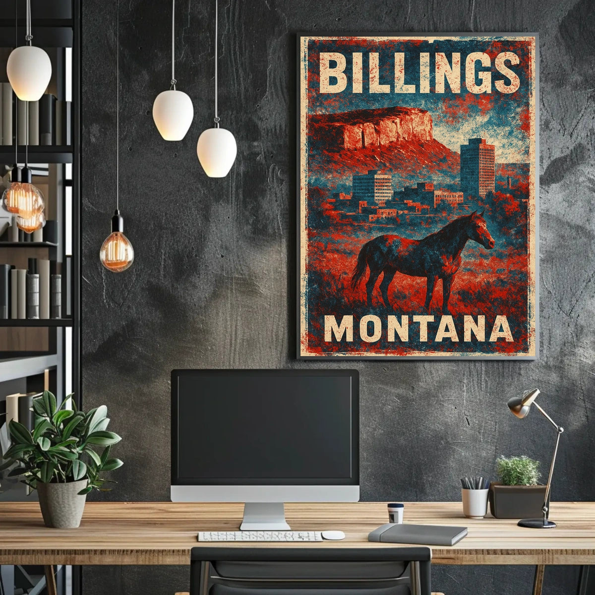 Billings, Montana A Scenic Tribute Poster