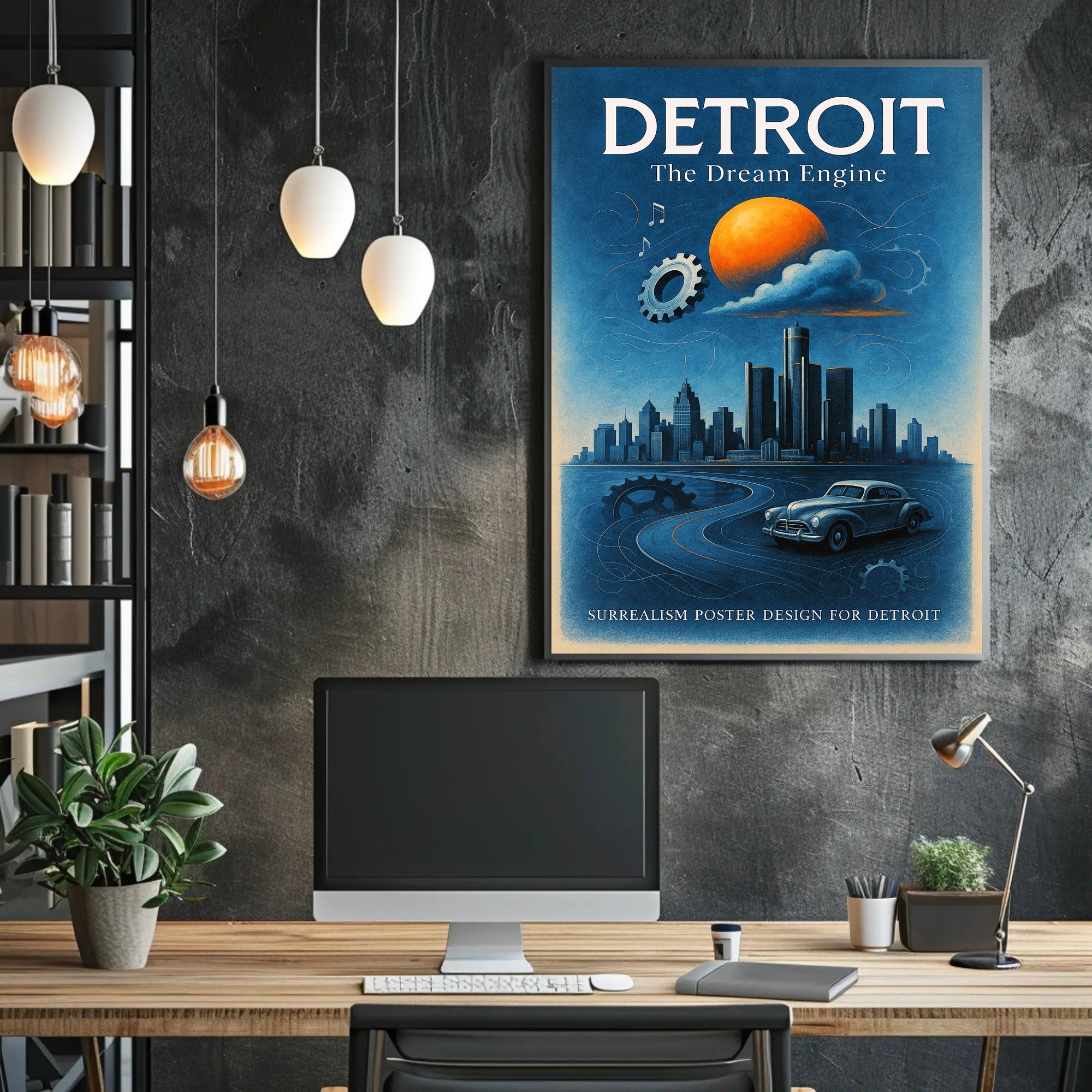 Detroit The Dream Engine Poster