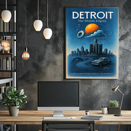 Detroit The Dream Engine Poster