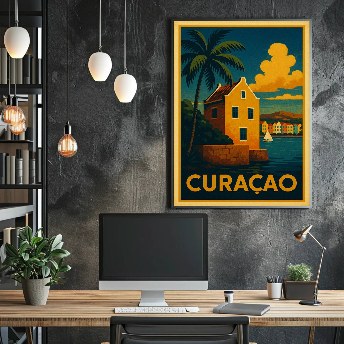 Curacao Travel Poster