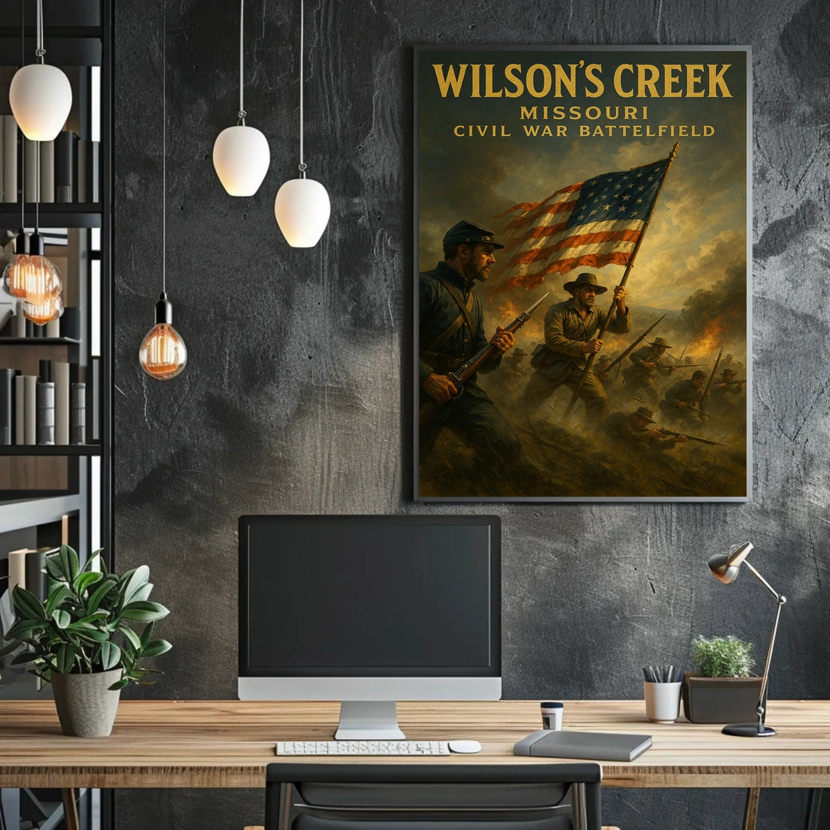 WilsonS Creek Missouri Civil War Poster