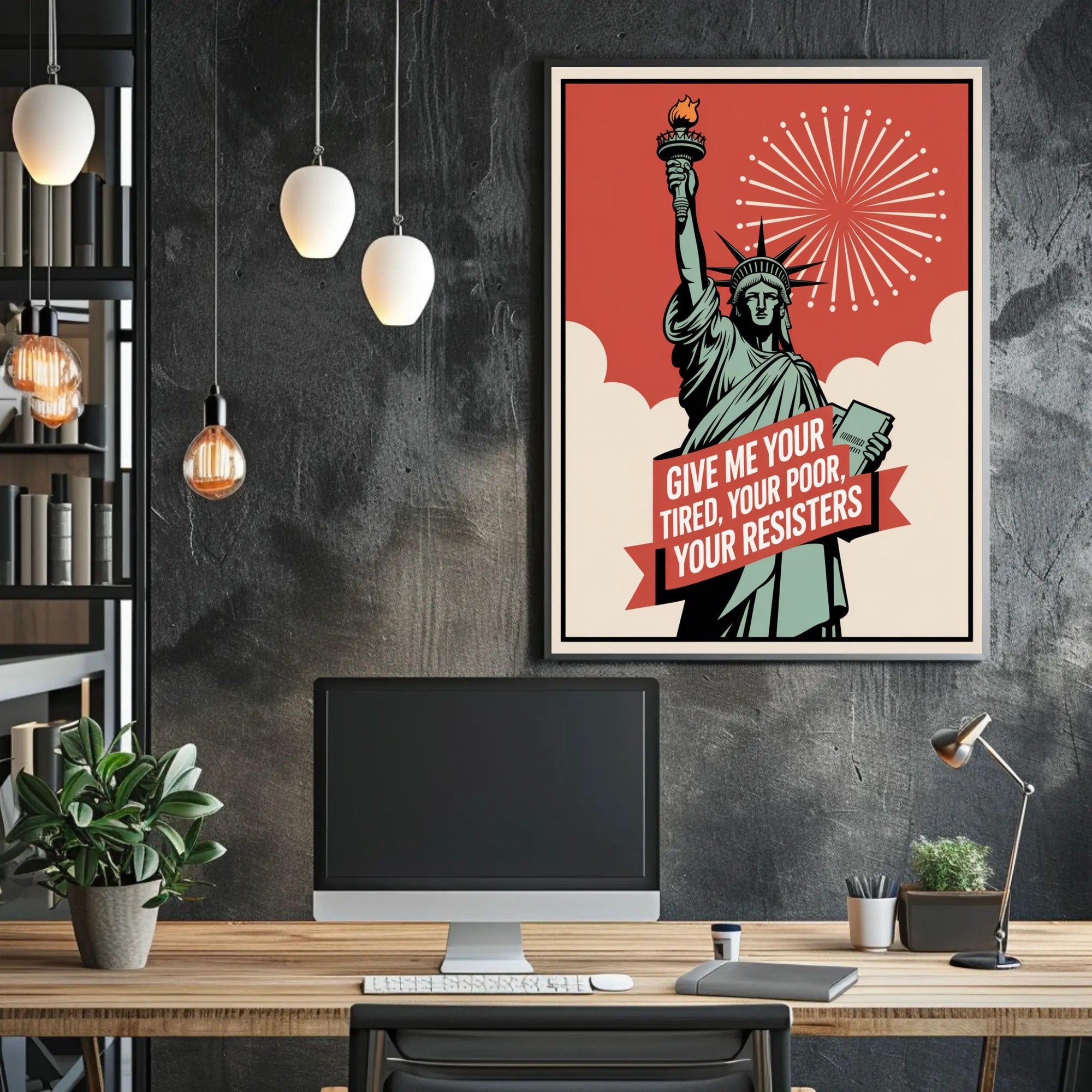 Statue of Liberty Resistance Political or Propaganda Poster