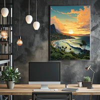 Tropical Sunset Serenity Poster