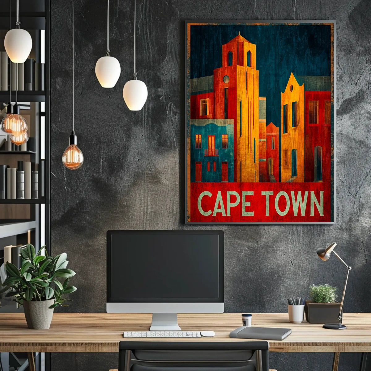 Cape Town Cityscape Poster