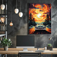 Journey Through The Fiery Skies Poster