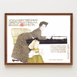Red Cross Illustrated Postcards Advertisement Poster