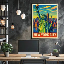 New York City Iconic Skyline Poster