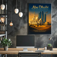 Abu Dhabi Tradition Innovation Cityscape Urban or Cityscape Poster