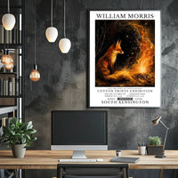 William Morris Fox and Fire Cultural Heritage Poster