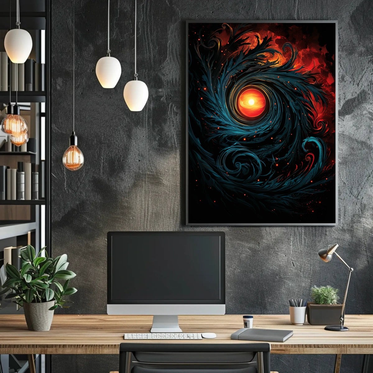 Cosmic Creation Abstract Art Space or Astronomy Poster