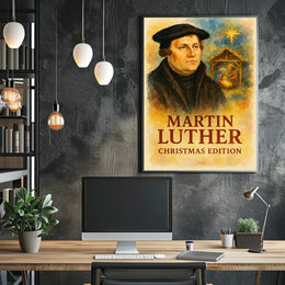 Martin Luther Vintage Christmas Edition Historical Poster