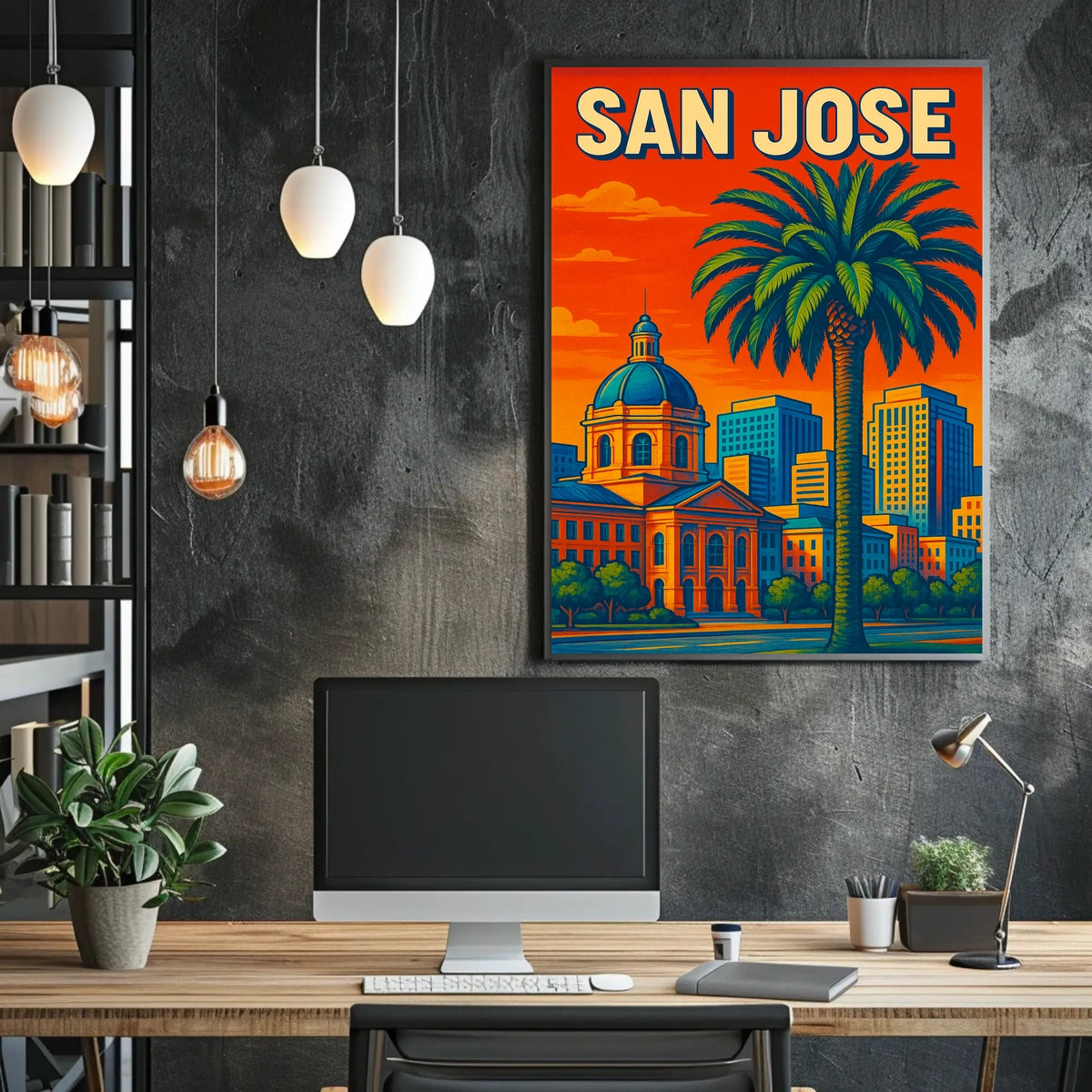 San Jose Cityscape Poster