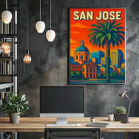 San Jose Cityscape Poster