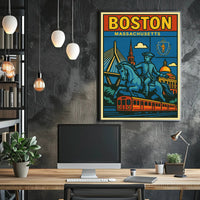 Boston A Celebration of History and Modernity Poster PosterGoat