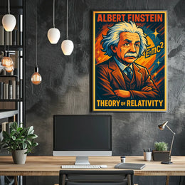 Albert Einstein Theory Of Relativity Poster