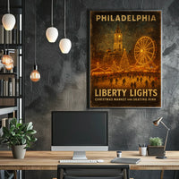 Liberty Lights In Philadelphia Poster
