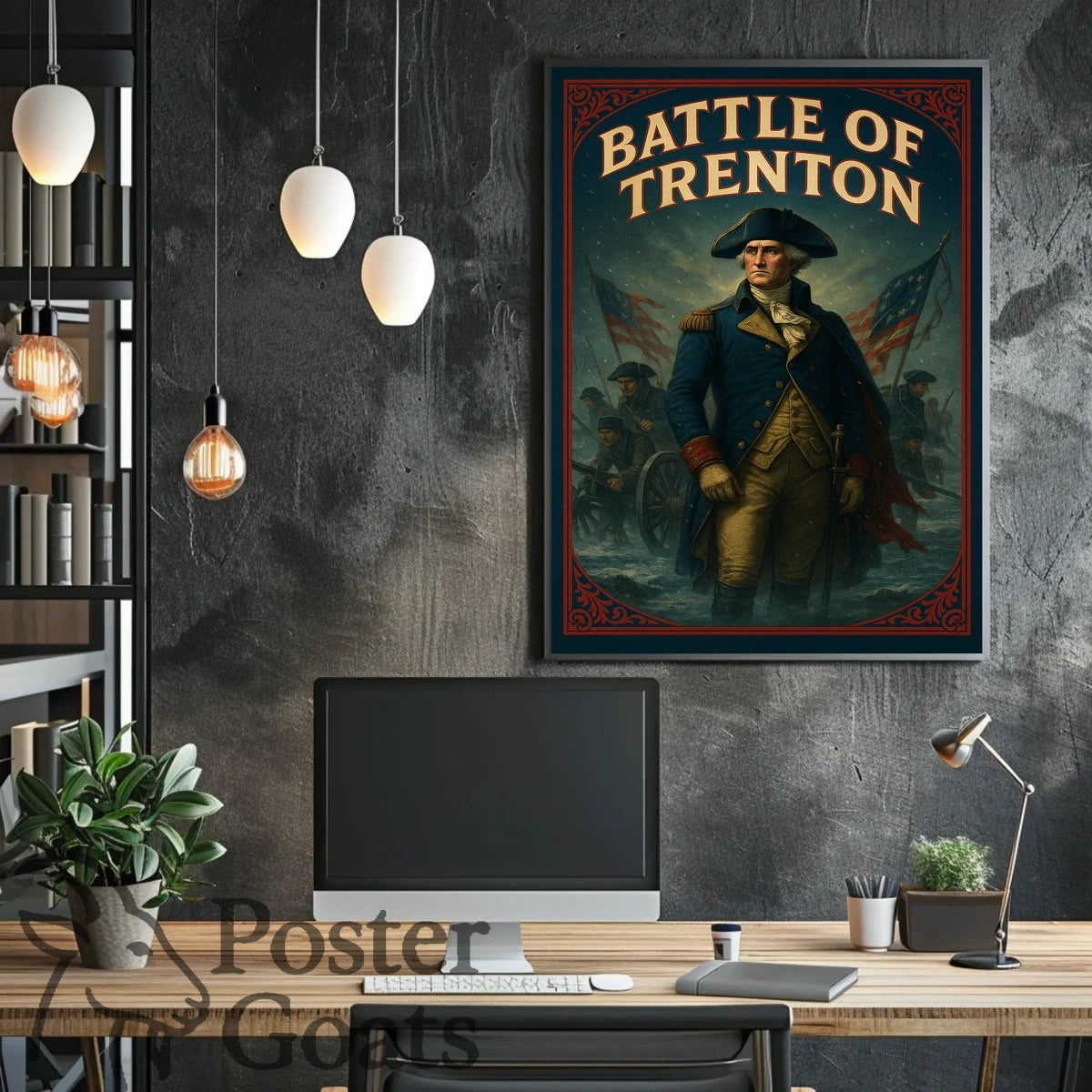 Battle of Trenton Revolutionary War Historical Poster