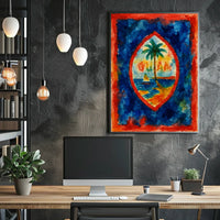 Vibrant Island Emblem Poster
