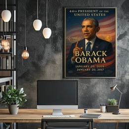 Barack Obama Patriotic Art Print Historical or Presidential Poster