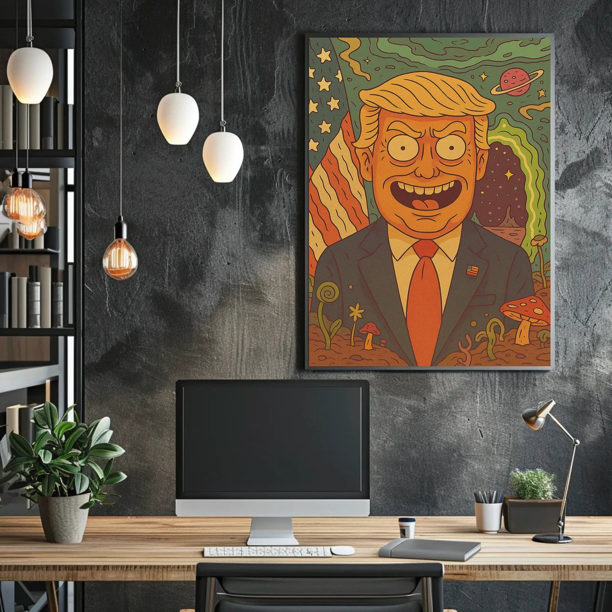 Cosmic Portrait President Trump Poster