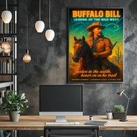 Legendary Wild West Cowboy Adventure Cultural or Heritage Poster