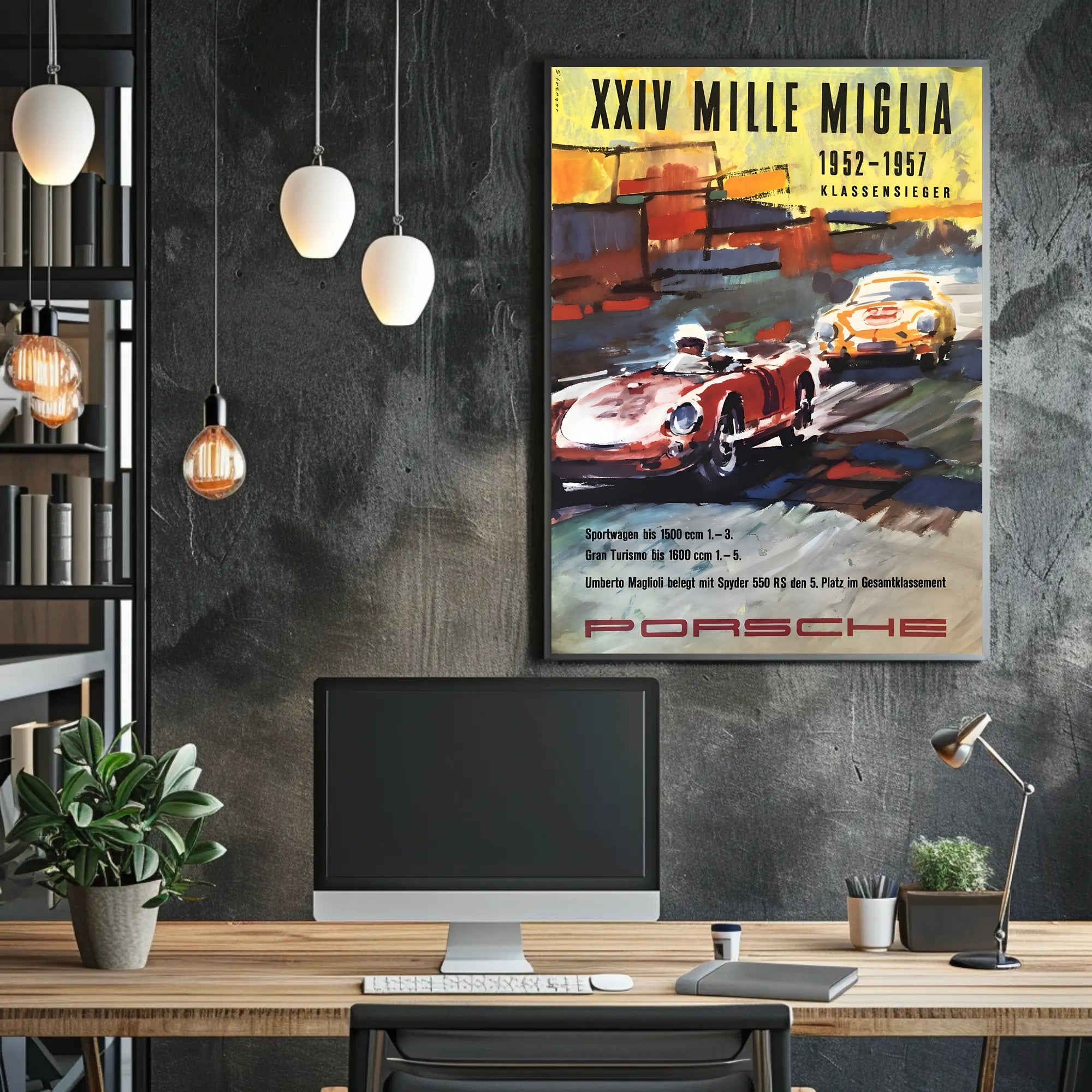 Porsche Mille Miglia Victory Poster