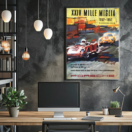 Porsche Mille Miglia Victory Poster